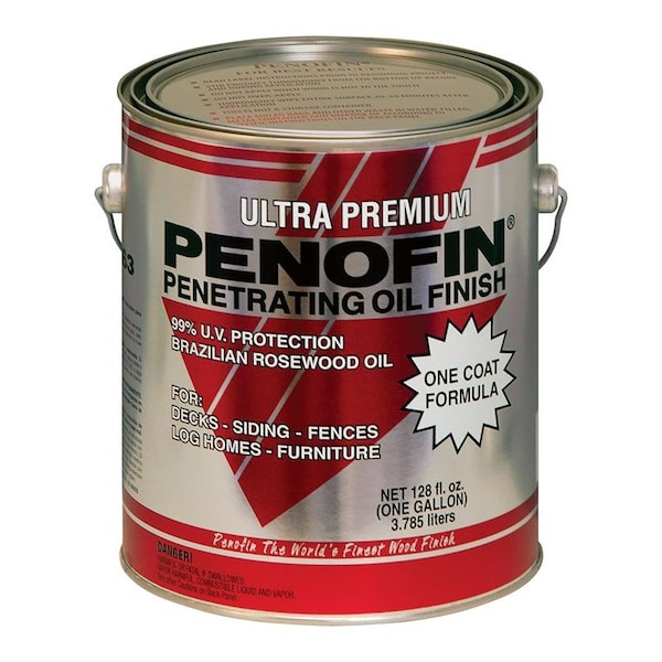Penofin Ultra Premium Transparent Mission Brown Oil-Based Penetrating Wood Stain 1 gal F3MMBGA - main